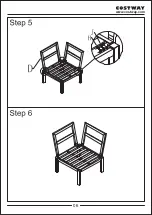 Предварительный просмотр 6 страницы Costway Patiojoy HW65784 User Manual