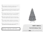 Costway Pre-lit Christmas Tree User Manual preview