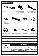 Предварительный просмотр 2 страницы Costway TL32833 Installation Instruction