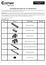 Costway TL33017 Assembly Instructions Manual preview