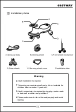 Предварительный просмотр 3 страницы Costway TQ10001 User Manual