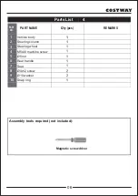 Preview for 6 page of Costway TQ10025 User Manual