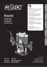 Cotech M1R-KZ3-8 Original Instructions Manual preview