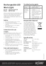 Cotech ZM7705COB Series Instruction Manual preview