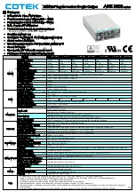 Preview for 2 page of Cotek AEK-3000 Series User Manual And Safety Information