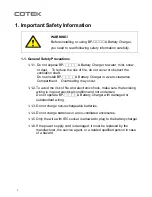 Preview for 3 page of Cotek BP-1205A User Manual