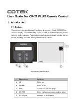 Preview for 1 page of Cotek CR-21 PLUS User Manual