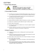 Preview for 4 page of Cotek CX1215 User Manual