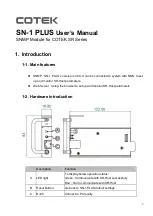 Cotek SN-1 PLUS User Manual preview