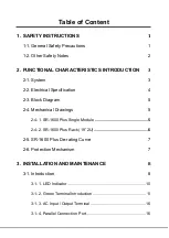 Preview for 3 page of Cotek SR-1600 Plus -148 User Manual