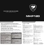 COUGAR MHP120 User Manual предпросмотр