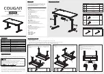 COUGAR PURE ROYAL ELECTRIC STANDING DESK Assembly Manual preview