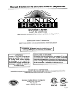 Предварительный просмотр 40 страницы Country Hearth 2200I Owner'S Operation And Instruction Manual