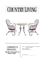 Preview for 1 page of Country Living 80267 Owner'S Manual