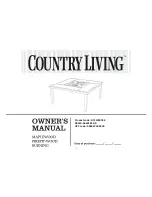 Country Living A44P24 Owner'S Manual предпросмотр