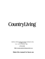 Preview for 10 page of Country Living CL-LS-697-3 User Manual