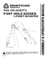 Предварительный просмотр 1 страницы CountyLine 602377 Assembly & Operators Manual