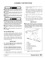 Предварительный просмотр 19 страницы CountyLine 602377 Assembly & Operators Manual