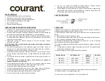 Предварительный просмотр 2 страницы COURANT KEC-123ST Manual