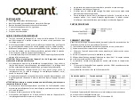 Предварительный просмотр 3 страницы COURANT KEC-123ST Manual