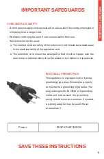 Предварительный просмотр 5 страницы Courmia FoodStation GGA2100 User Manual