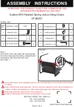 Courtyard Creations Easton KTS6057 Assembly Instructions предпросмотр