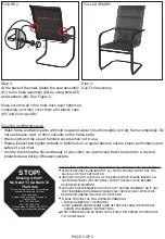 Предварительный просмотр 2 страницы Courtyard Creations Easton KTS6057 Assembly Instructions