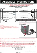 Courtyard Creations Hawke's Bay KWS629N Assembly Instructions предпросмотр