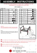 Preview for 1 page of Courtyard Creations KFS128W-WM Assembly Instructions