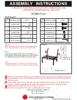 Предварительный просмотр 1 страницы Courtyard Creations KFS561F-WM Assembly Instructions