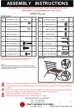 Courtyard Creations KFS777U- Assembly Instructions preview