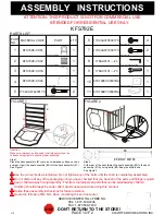 Courtyard Creations KFS792E Assembly Instructions предпросмотр