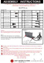 Courtyard Creations KLS777X-WM Assembly Instructions предпросмотр