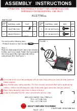 Preview for 1 page of Courtyard Creations KLS7780-WM Assembly Instructions