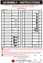 Preview for 1 page of Courtyard Creations KSS100X-WM Assembly Instructions