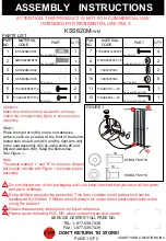 Preview for 1 page of Courtyard Creations KSS620M-WM Assembly Instructions