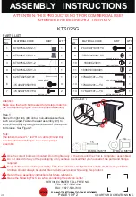 Preview for 1 page of Courtyard Creations KTS025G Assembly Instructions