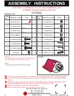 Предварительный просмотр 1 страницы Courtyard Creations KTS605G Assembly Instructions