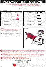 Предварительный просмотр 1 страницы Courtyard Creations KTS791E Assembly Instructions