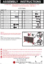 Courtyard Creations KTS794N Assembly Instructions Manual preview