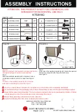 Courtyard Creations KTS816C Assembly Instructions предпросмотр