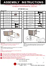 Courtyard Creations KTS816H-WM Assembly Instructions preview