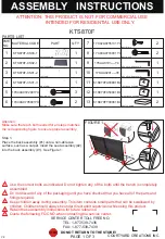 Courtyard Creations KTS870F Assembly Instructions Manual preview