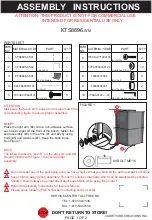 Preview for 1 page of Courtyard Creations KTS8896-WM Assembly Instructions