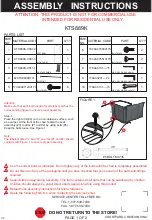 Предварительный просмотр 1 страницы Courtyard Creations KTS889K Assembly Instructions