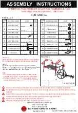 Preview for 1 page of Courtyard Creations KUS128D-WM Assembly Instructions