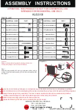 Courtyard Creations KUS5151 Assembly Instructions предпросмотр