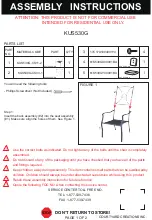 Preview for 1 page of Courtyard Creations KUS530G Assembly Instructions