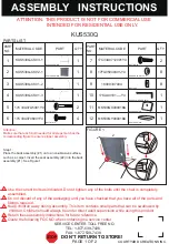 Courtyard Creations KUS530Q Assembly Instructions preview