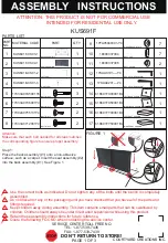 Courtyard Creations KUS691F Assembly Instruction preview